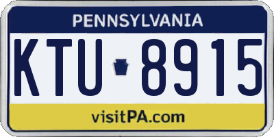 PA license plate KTU8915