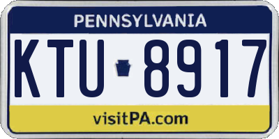 PA license plate KTU8917