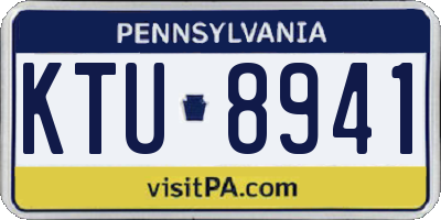 PA license plate KTU8941