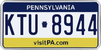 PA license plate KTU8944