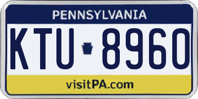 PA license plate KTU8960