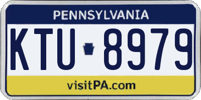 PA license plate KTU8979