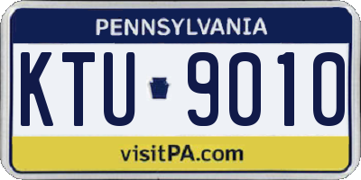 PA license plate KTU9010