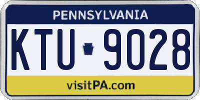 PA license plate KTU9028