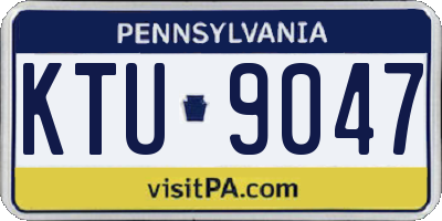PA license plate KTU9047