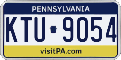 PA license plate KTU9054