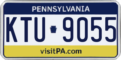 PA license plate KTU9055