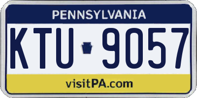 PA license plate KTU9057