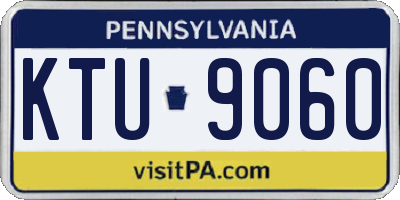 PA license plate KTU9060