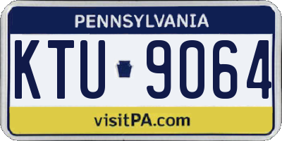 PA license plate KTU9064