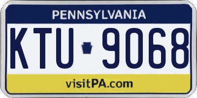 PA license plate KTU9068