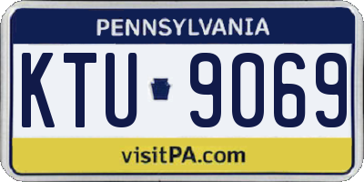 PA license plate KTU9069