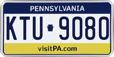 PA license plate KTU9080