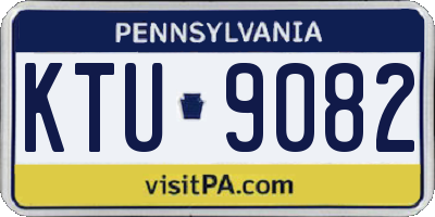 PA license plate KTU9082