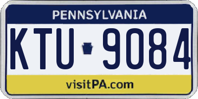 PA license plate KTU9084