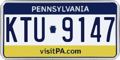 PA license plate KTU9147