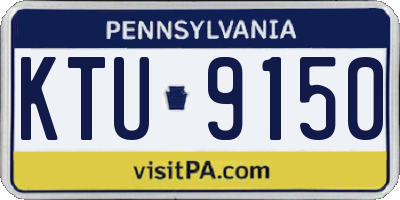 PA license plate KTU9150