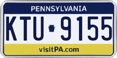 PA license plate KTU9155