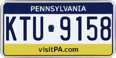 PA license plate KTU9158