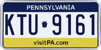 PA license plate KTU9161