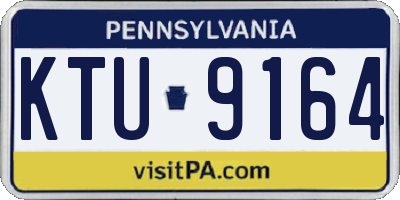 PA license plate KTU9164