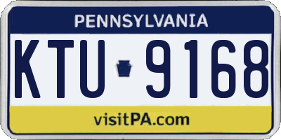 PA license plate KTU9168