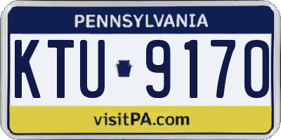 PA license plate KTU9170