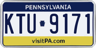 PA license plate KTU9171