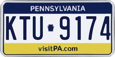 PA license plate KTU9174