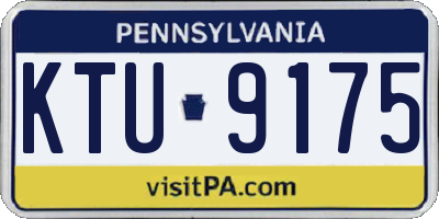 PA license plate KTU9175