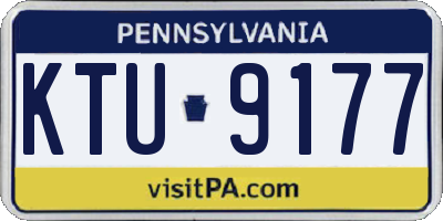 PA license plate KTU9177