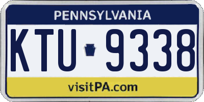 PA license plate KTU9338