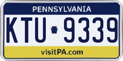 PA license plate KTU9339