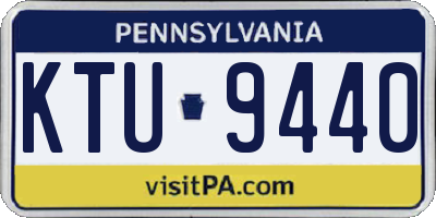 PA license plate KTU9440