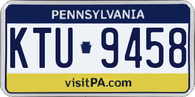 PA license plate KTU9458