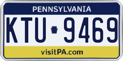 PA license plate KTU9469