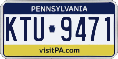 PA license plate KTU9471