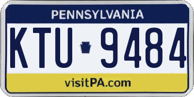 PA license plate KTU9484