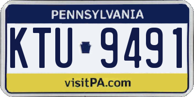 PA license plate KTU9491