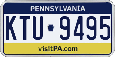 PA license plate KTU9495