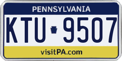PA license plate KTU9507