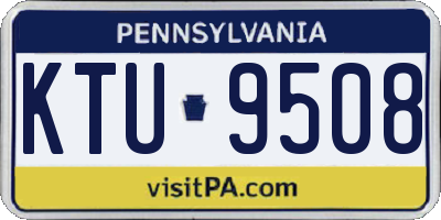 PA license plate KTU9508