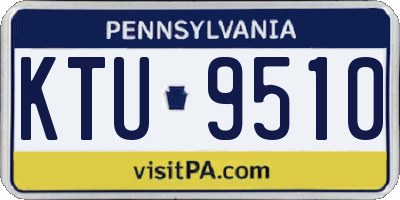 PA license plate KTU9510