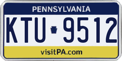 PA license plate KTU9512