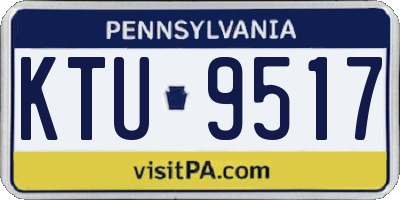PA license plate KTU9517