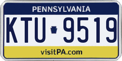 PA license plate KTU9519