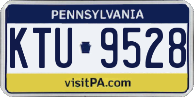 PA license plate KTU9528