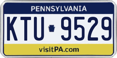 PA license plate KTU9529