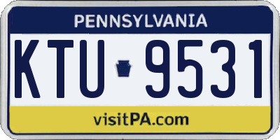 PA license plate KTU9531