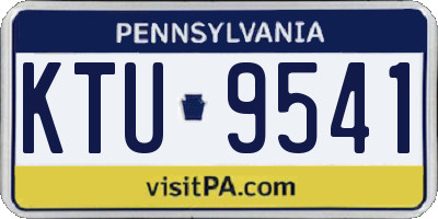 PA license plate KTU9541